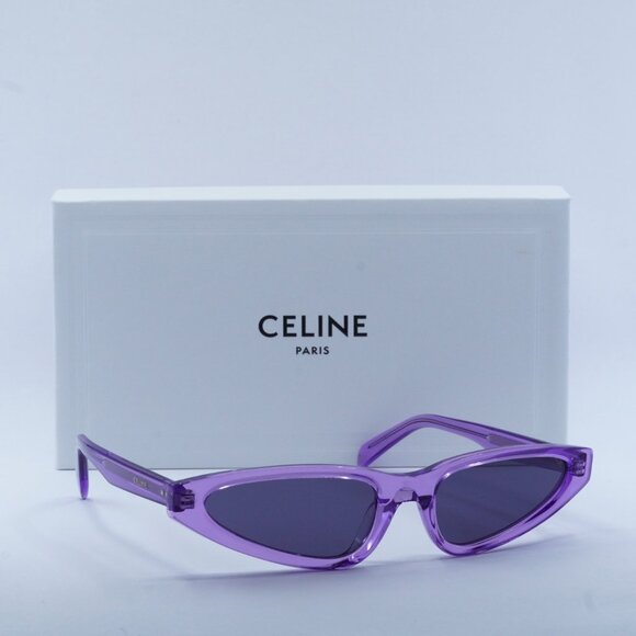 Final Price! Celine CL40231I 81Y Transparent Lilac Sunglasses - Picture 1 of 11